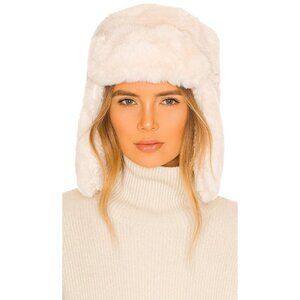 Hat Attack Apres Sherpa Trapper in Ivory One Size New Womens Faux Fur Hat